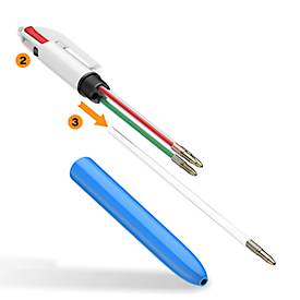 BIC 4 Colours Original Vierfarb-Kugelschreiber mit 1,0-mm-Spitze, 1 Stück