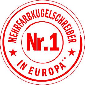 BIC 4 Colours Original Vierfarb-Kugelschreiber mit 1,0-mm-Spitze, 1 Stück