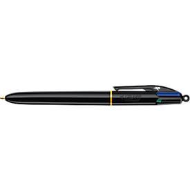BIC 4 Colours Pro Vierfarb-Kugelschreiber mit 1,0-mm-Spitze für präzises Schreiben, 1 Stück