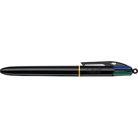 BIC 4 Colours Pro Vierfarb-Kugelschreiber mit 1,0-mm-Spitze für präzises Schreiben, 1 Stück