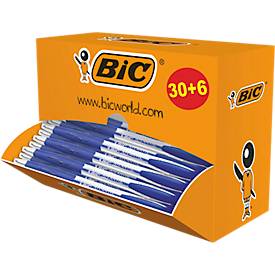 BIC Atlantis Classic Druckkugelschreiber mit mittlerer Spitze, Blau, 36er Vorteilspack