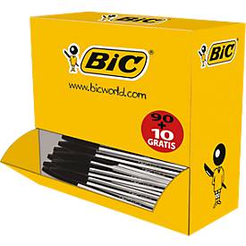 BIC balpennen BP Cristal Value P zwart 90+10 GRATIS