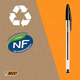 BIC Cristal Original Kugelschreiber Schwarz, 10er Box, 1,0 mm, mittlere Spitze