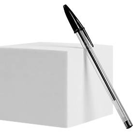 BIC Cristal Original Kugelschreiber Schwarz, 10er Box, 1,0 mm, mittlere Spitze