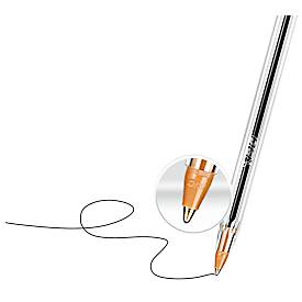 BIC Cristal Original Kugelschreiber Schwarz, 4er Box, 1,0 mm, mittlere Spitze