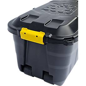 Bindemittel Notfallset, universell einsetzbar, 369-teilig, 75 l, in fahrbarem Kunststoffkoffer mit Deckel & Griff, grau