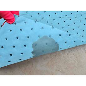 Bindevliestücher BASIC heavy, besonders ölbindend, L 500 x B 400 mm, blau, 100 Stück