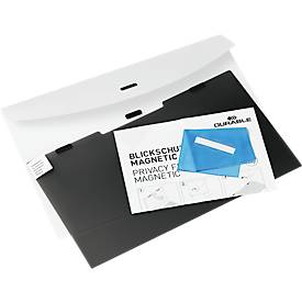 Blickschutzfilter Durable MAGNETIC, für Notebooks & Touchscreens mit 14,0'' & Bildformat 16:9, inkl. Dokumententasche & Mikrofasertuch, anthrazit/grau