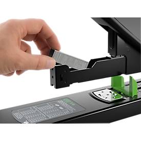 Blockheftgerät NOVUS B 56 re+new, für Klammern Typ 23/8 bis 23/24, bis zu 200 Blatt, Lademechanik, ABS, Vollmetall & Recycling-Kunststoff