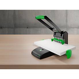 Blocklocher NOVUS B 2200 re+new, für 2- & 4-fach Lochung, bis zu 200 Blatt, Auto-Papieranschlag, DIN-Arretierung, Vollmetall & Recycling-Kunststoff