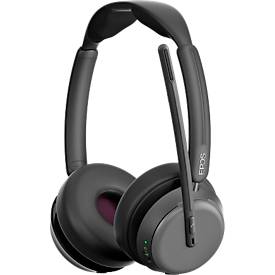 Bluetooth Headset EPOS Impact 1060, ANC, binaural, UC-optimiert, 30 m Reichweite, schwarz