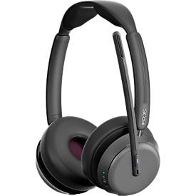 Bluetooth Headset EPOS Impact 1060T, ANC, binaural, zertifiziert für Microsoft Teams®, 30 m Reichweite, schwarz