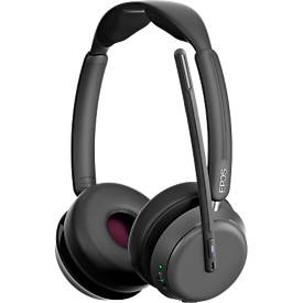 Bluetooth Headset EPOS IMPACT 1060T, binaural, zertifiziert für Microsoft Teams®, 30 m Reichweite, schwarz