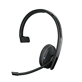 Image of Bluetooth Headset EPOS | Sennheiser ADAPT 230, monaural, UC-optimiert, zertifiziert für Microsoft Teams®, bis 20 m, bis 27 h, mit USB-Dongle, schwarz