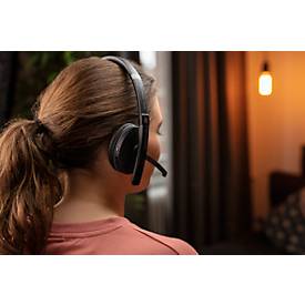 Bluetooth Headset EPOS | Sennheiser ADAPT 261, binaural, UC-optimiert, zertifiziert für Microsoft Teams®, bis 25 m, bis 27 h, USB-C-Dongle, schwarz