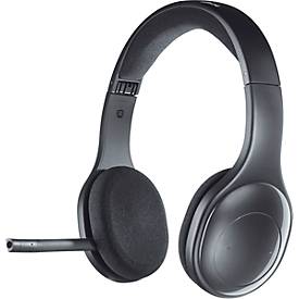 Bluetooth Headset Logitech H800, binaural, Reichweite bis 12 m, Akku bis 6 h, USB-Nano-Empfänger, schwarz