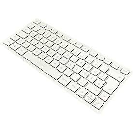 Bluetooth Tastatur Cherry KW 7100 Mini BT Milk White, QWERTZ, Multi-Device, kompaktes Format, inkl. Transporttasche