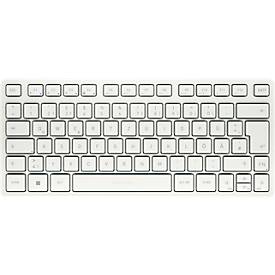 Bluetooth Tastatur Cherry KW 7100 Mini BT Milk White, QWERTZ, Multi-Device, kompaktes Format, inkl. Transporttasche