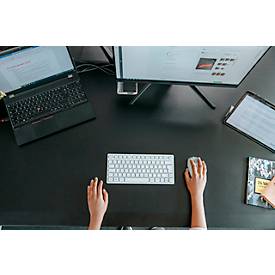 Bluetooth Tastatur Cherry KW 7100 Mini BT Milk White, QWERTZ, Multi-Device, kompaktes Format, inkl. Transporttasche