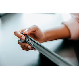 Bluetooth Tastatur Cherry KW 7100 Mini BT Slate Blue, QWERTZ, Multi-Device, kompaktes Format, inkl. Transporttasche