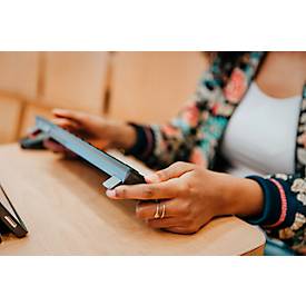 Bluetooth Tastatur Cherry KW 7100 Mini BT Slate Blue, QWERTZ, Multi-Device, kompaktes Format, inkl. Transporttasche