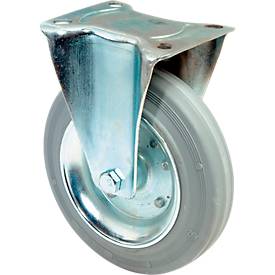 Bockrolle aus Vollgummi, ohne Feststeller