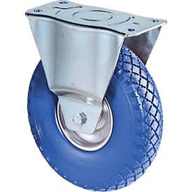 Bockrolle mit pannensicheren Polyurethan-Reifen