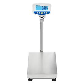 Boden-Kontrollwaage ae Adam GFK-S 150, ungeeicht, Ablesbarkeit 10 g/Wägebereich bis 150 kg, RS-232, Netzbetrieb, Plattform B 400 x T 500 mm