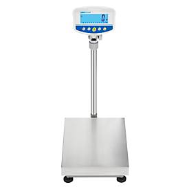 Boden-Kontrollwaage ae ADAM GFK-S 75, ungeeicht, Ablesbarkeit 5 g/Wägebereich bis 75 kg, RS-232, Netzbetrieb, Plattform B 400 x T 500 mm