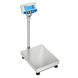 Boden-Kontrollwaage ae ADAM GFK-S 75, ungeeicht, Ablesbarkeit 5 g/Wägebereich bis 75 kg, RS-232, Netzbetrieb, Plattform B 400 x T 500 mm