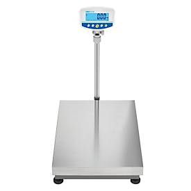 Boden-Kontrollwaage aeAdam GFK-S 600, ungeeicht, Ablesbarkeit 50 g/Wägebereich bis 600 kg, LC-Display, RS-232, Netzbetrieb