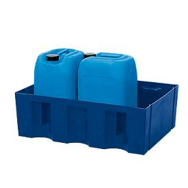 Boden-/Paletten-Wanne asecos, für 60-Liter-Behälter oder Kleingebinde