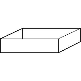 Bodenauffangwanne Abz für asecos Sicherheitsschränke der Q30, Q90, S90 und K90 Serie, Polypropylen, grau, B 449 x T 505 x H 94 mm, 11 l