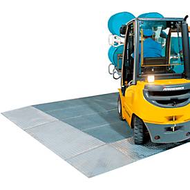 Bodenauffangwanne ASECOS, Stahl verzinkt, 20 l Auffangvolumen, B 500 x T 500 x H 123 mm, versch. Ausführungen