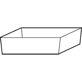 Bodenauffangwanne Stawa-R für asecos Sicherheitsschränke der Q30, Q90, S90 und K90 Serie, Edelstahl 1.4016, B 442 x T 50