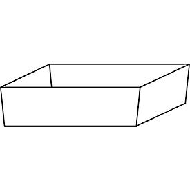Bodenauffangwanne Stawa-R für asecos Sicherheitsschränke der Q30, Q90, S90 und K90 Serie, Stahlblech, lichtgrau, B 442 x T 507 x H 73 mm, 11 l