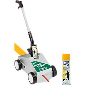 Bodenmarkierer + Markierungsfarbe, gelb (RAL 1028)