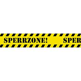 Image of Bodenmarkierungsband SPERRZONE, Stärke 52 μm, Naturkautschuk, L 66 m x B 50 mm, PVC, gelb, 6 Stück