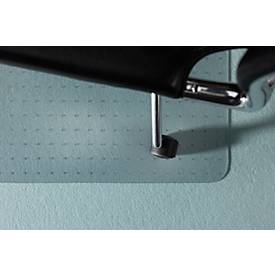 Bodenschutzmatte Duragrip Meta- RS Office Products, für Teppichböden, Ankernoppen, strukturiert, transparent, L 1200 x B 1100 mm