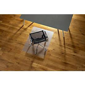 Bodenschutzmatte Ecogrip® Solid-RS Office Products, für Hartböden, VAB®-Haftschicht, rutschfest & schwer entflammbar, 900 x 1200 mm, PC, transparent