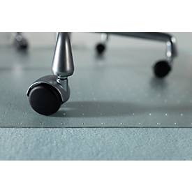 Bodenschutzmatte Ecogrip® Solid-RS Office Products, für Teppichböden, Ankernoppen, rutschfest & schwer entflammbar, 1100 x 1200 mm, PC & PUR, transparent