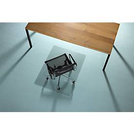 Bodenschutzmatte Ecogrip® Solid-RS Office Products, für Teppichböden, Ankernoppen, rutschfest & schwer entflammbar, 900 x 1200 mm, PC & PUR, transparent