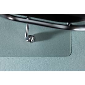 Bodenschutzmatte Ecogrip® Solid-RS Office Products, für Teppichböden, Ankernoppen, rutschfest & schwer entflammbar, 900 x 1200 mm, PC & PUR, transparent
