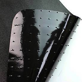 Bodenschutzmatte Floortex Advantagemat, für Teppichböden bis H 6 mm, geeignet für Fußbodenheizungen, L 1160 x B 1500 mm, Vinyl, schwarz