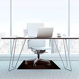 Bodenschutzmatte Floortex Advantagemat, für Teppichböden bis H 6 mm, geeignet für Fußbodenheizungen, L 900 x B 1200 mm, Vinyl, schwarz