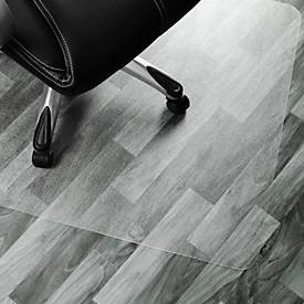 Bodenschutzmatte Floortex Cleartex® Evolutionmat®, rechteckig, für Hartböden, Stärke 1,7 mm, L 1160 x B 1300 mm, verbessertes Polymer, transparent