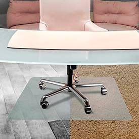 Bodenschutzmatte Floortex Cleartex® Evolutionmat®, rechteckig, für Hartböden/Teppichböden, rutschhemmend, L 1500 x B 1160 mm, Polymer, transparent