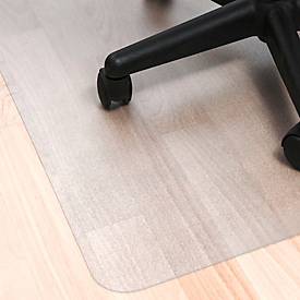Bodenschutzmatte Floortex Marlon BioPlus, rechteckig, für Hartböden, geeignet für Fußbodenheizungen, L 1340 x B 1150 mm, PC, transparent