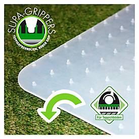 Bodenschutzmatte Floortex Revolutionmat, rechteckig, für Teppichböden bis H 6 mm, geeignet für Fußbodenheizungen, L 1170 x B 1450 mm, PP, milchig-transparent