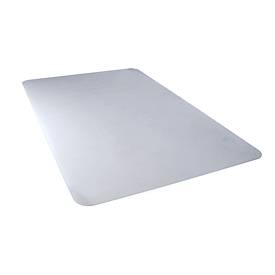 Bodenschutzmatte Floortex Valuemat Basic, rechteckig, für Teppichböden bis H 6 mm, Stärke 2 mm, L 1200 x B 900 mm, Vinyl, transparent